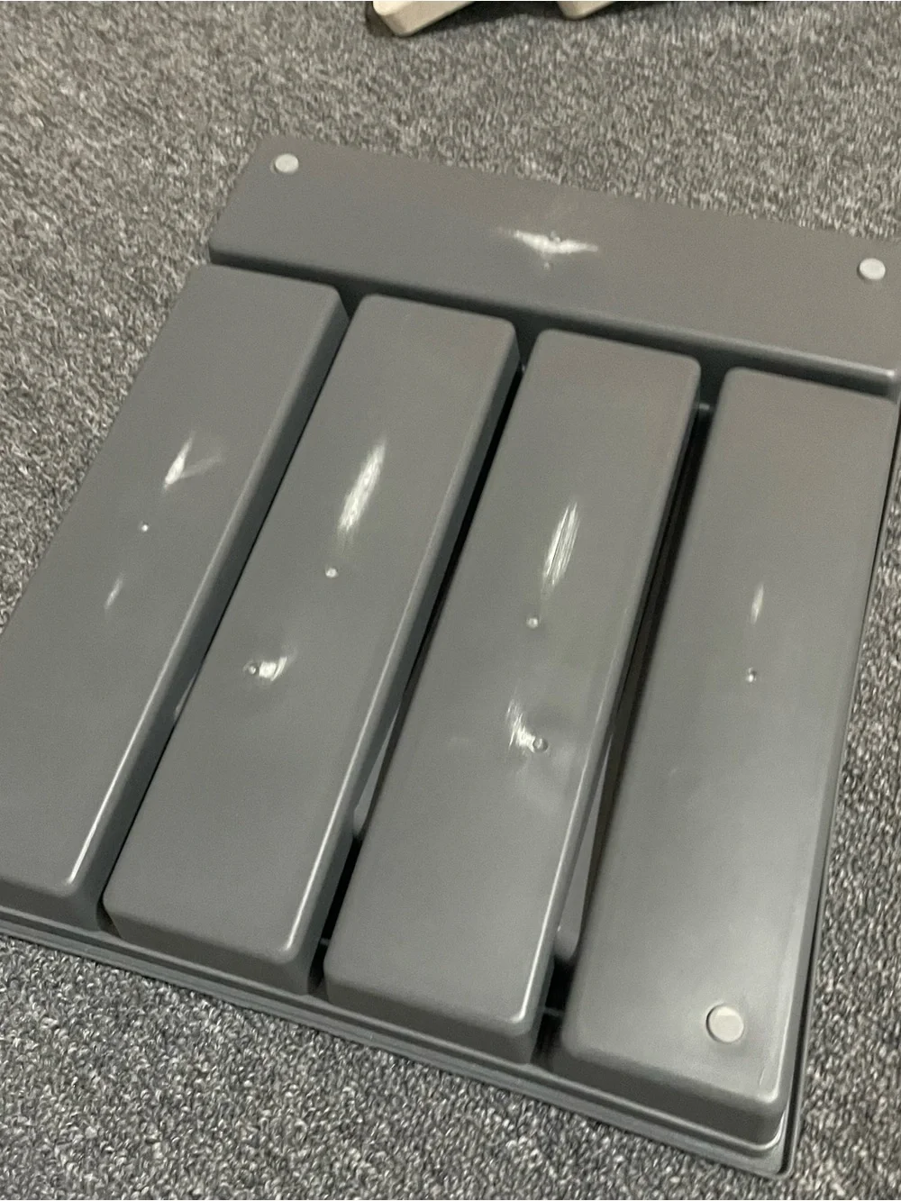 Gray Plastic Drawer Utensil Organizer Tray - Gray